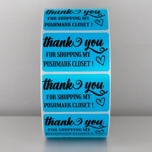 Thank You for Shopping My Poshmark Closet Stickers | THANK YOU STICKERS - Picture 3 of 11